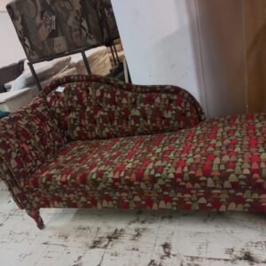 RED & GREEN CHAISE COUCH