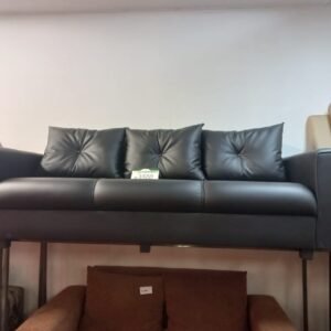BLK 3 SEATER COUCH