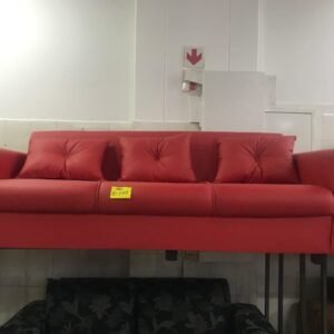 3 SEATER RED COUCH