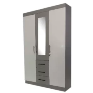 wardrobe-1-2m-wide-grey-and-light brown assembled