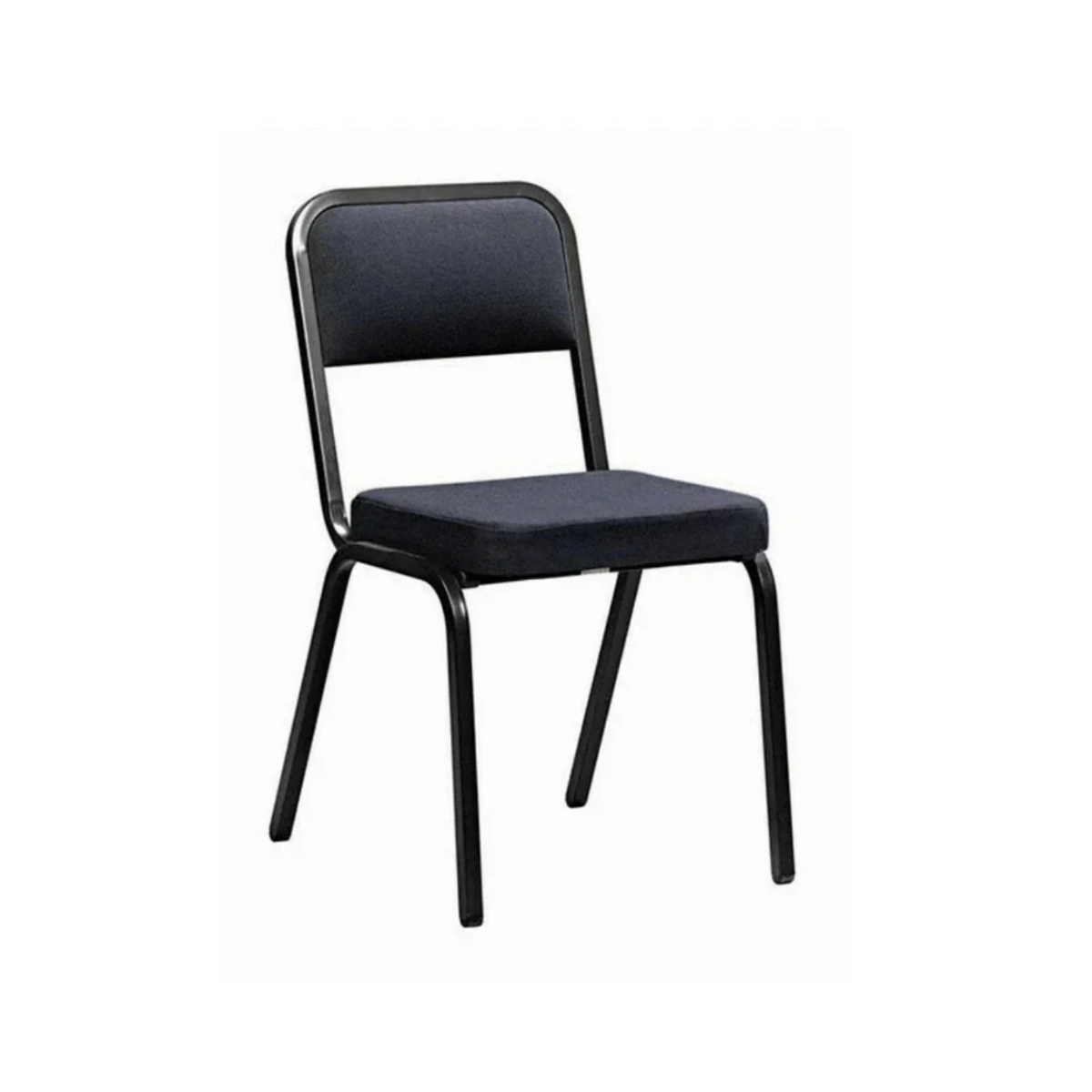 Stackable Visitor Office Chair – Black Padded