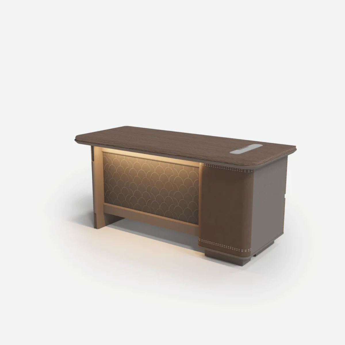 Executive Office Desk – STL05 (160cm) Dark Brown Finish