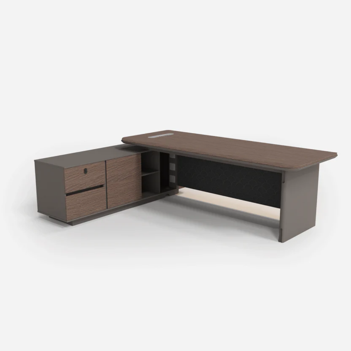 Executive Office Desk – STL04 (180cm) Dark Oak Finish - Image 2