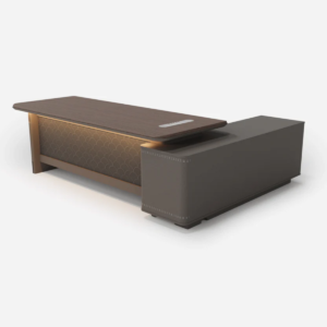 Executive Office Desk – STL04 (180cm)  Dark Oak Finish