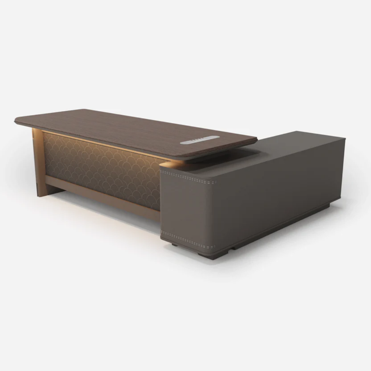 Executive Office Desk – STL04 (180cm) Dark Oak Finish