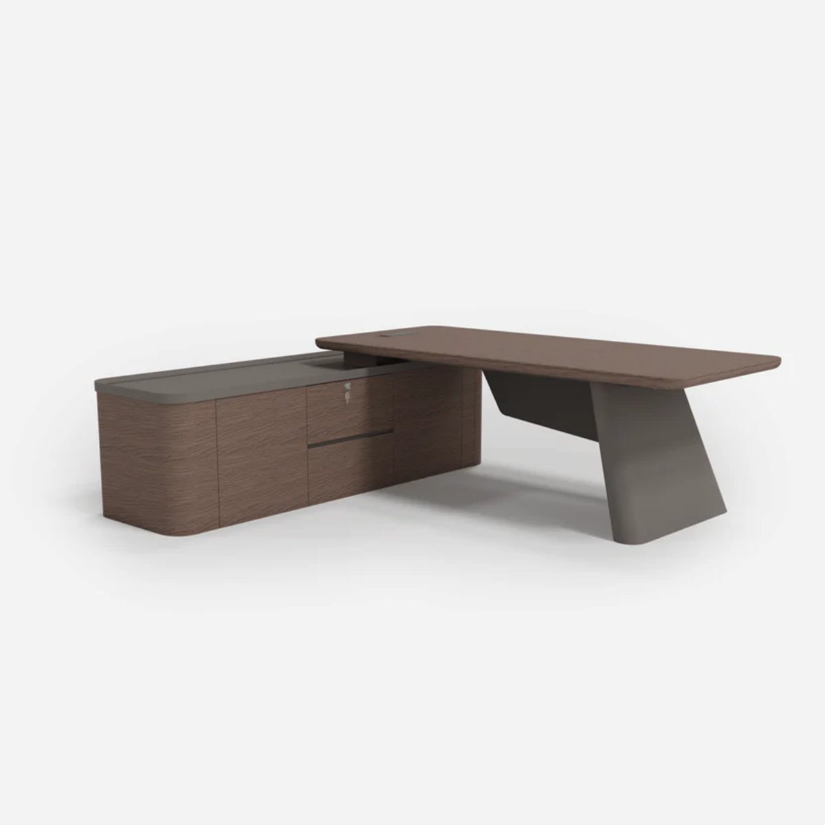 Executive L-Shaped Office Desk – STL2706 (220cm) - Image 2